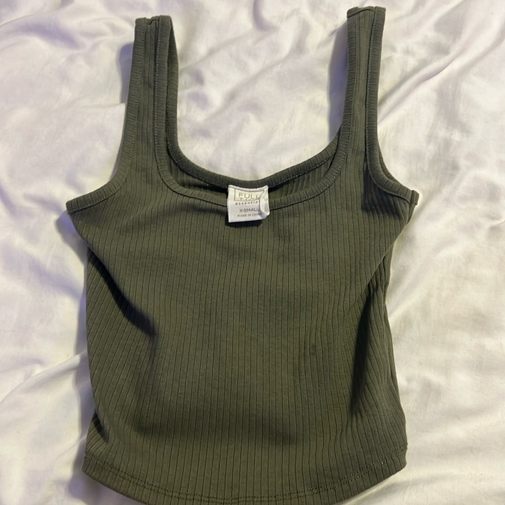 Tilly’s army green tank top